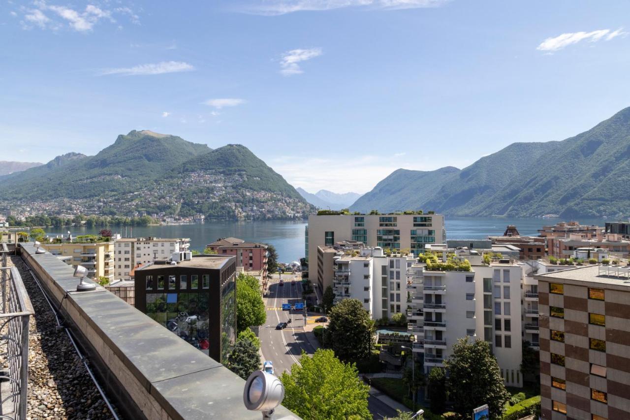 Hotel De La Paix Lugano Bagian luar foto