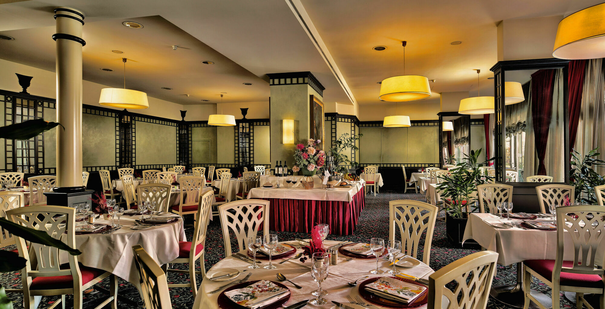 Hotel De La Paix Lugano Restoran foto